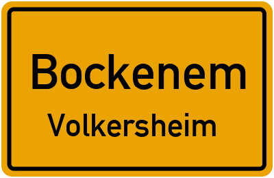 Ortsschild Bockenem Volkersheim