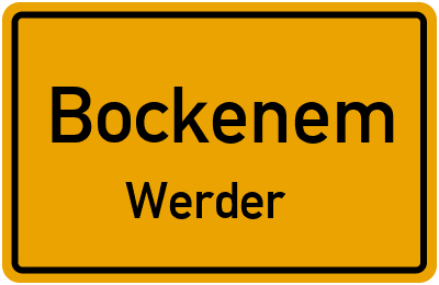 Straßenverzeichnis Bockenem Werder