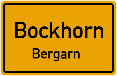 Straßenverzeichnis Bockhorn Bergarn