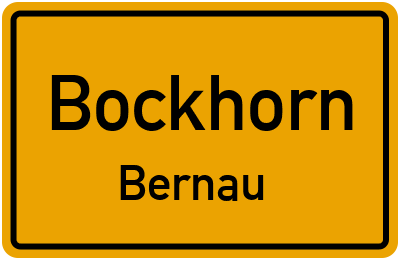Straßenverzeichnis Bockhorn Bernau