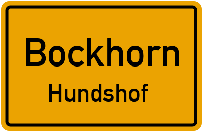 Straßenverzeichnis Bockhorn Hundshof