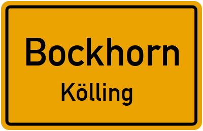 Straßenverzeichnis Bockhorn Kölling