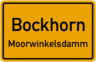 Straßenverzeichnis Bockhorn Moorwinkelsdamm