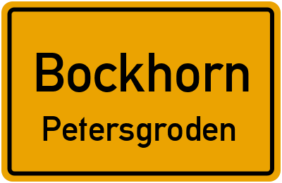 Straßenverzeichnis Bockhorn Petersgroden