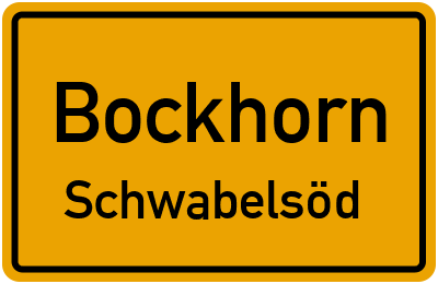 Straßenverzeichnis Bockhorn Schwabelsöd