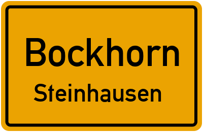 Straßenverzeichnis Bockhorn Steinhausen