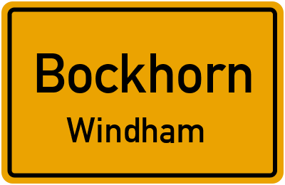 Straßenverzeichnis Bockhorn Windham
