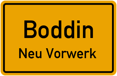 Straßenverzeichnis Boddin Neu Vorwerk