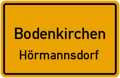 Ortsschild Bodenkirchen Hörmannsdorf