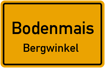 Straßenverzeichnis Bodenmais Bergwinkel