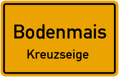 Straßenverzeichnis Bodenmais Kreuzseige