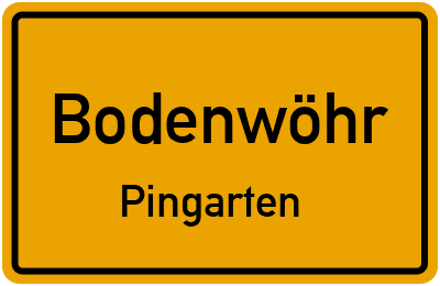 Straßenverzeichnis Bodenwöhr Pingarten