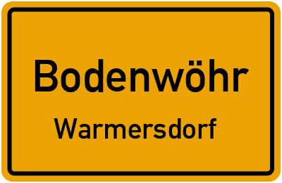 Straßenverzeichnis Bodenwöhr Warmersdorf