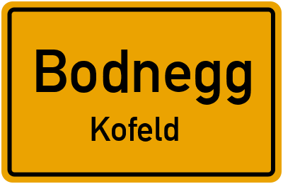 Straßenverzeichnis Bodnegg Kofeld