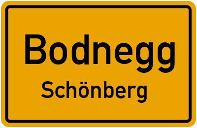 Straßenverzeichnis Bodnegg Schönberg