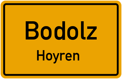 Straßenverzeichnis Bodolz Hoyren