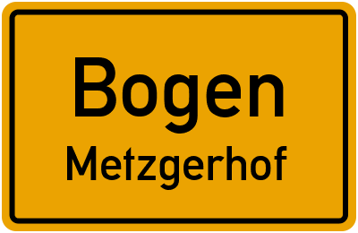 Straßenverzeichnis Bogen Metzgerhof