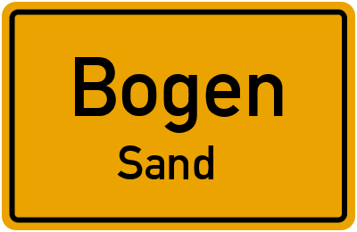 Straßenverzeichnis Bogen Sand