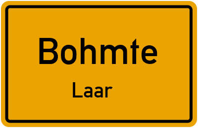 Straßenverzeichnis Bohmte Laar