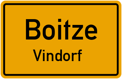Straßenverzeichnis Boitze Vindorf