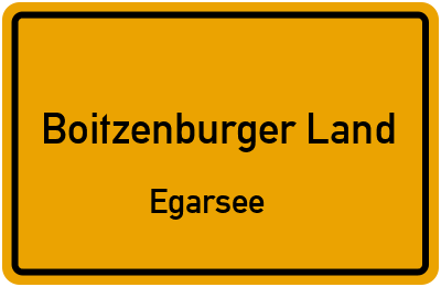 Straßenverzeichnis Boitzenburger Land Egarsee
