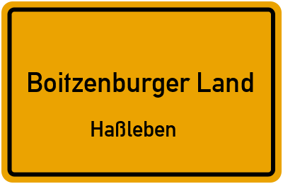 Straßenverzeichnis Boitzenburger Land Haßleben