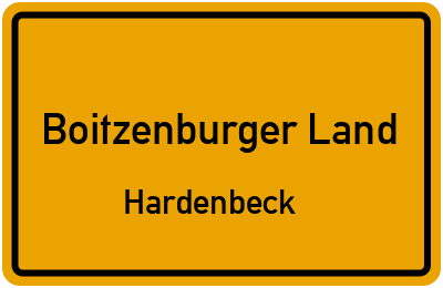 Straßenverzeichnis Boitzenburger Land Hardenbeck