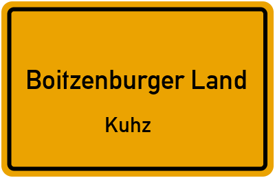 Straßenverzeichnis Boitzenburger Land Kuhz