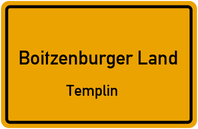 Straßenverzeichnis Boitzenburger Land Templin