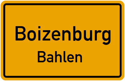 Straßenverzeichnis Boizenburg Bahlen