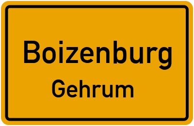 Straßenverzeichnis Boizenburg Gehrum
