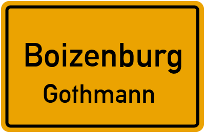 Straßenverzeichnis Boizenburg Gothmann