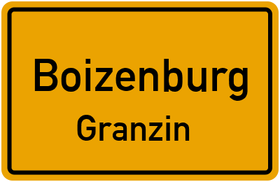 Straßenverzeichnis Boizenburg Granzin