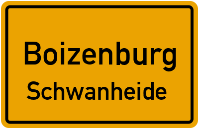 Straßenverzeichnis Boizenburg Schwanheide