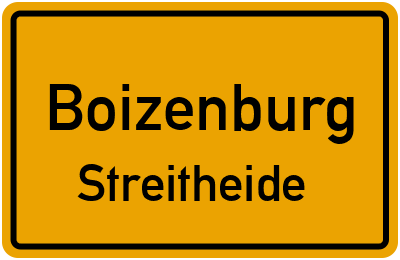 Straßenverzeichnis Boizenburg Streitheide