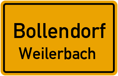 Straßenverzeichnis Bollendorf Weilerbach