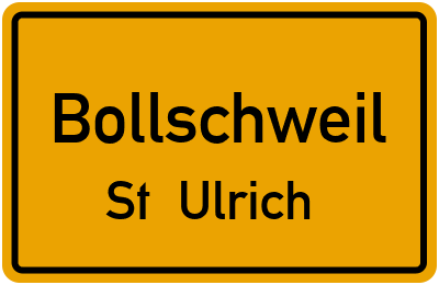 Straßenverzeichnis Bollschweil St. Ulrich