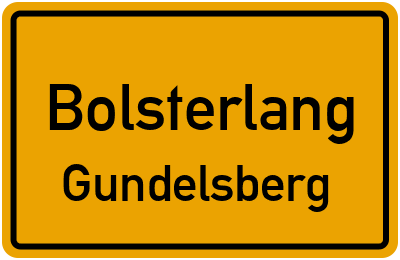 Straßenverzeichnis Bolsterlang Gundelsberg