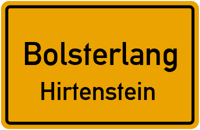 Straßenverzeichnis Bolsterlang Hirtenstein