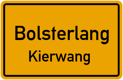 Straßenverzeichnis Bolsterlang Kierwang