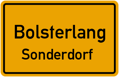 Straßenverzeichnis Bolsterlang Sonderdorf