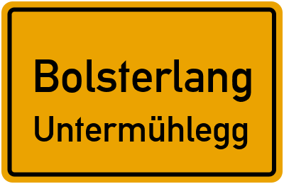 Straßenverzeichnis Bolsterlang Untermühlegg