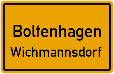 Straßenverzeichnis Boltenhagen Wichmannsdorf