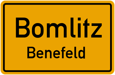 Ortsschild Bomlitz Benefeld
