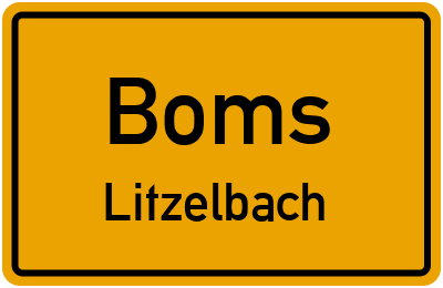 Straßenverzeichnis Boms Litzelbach