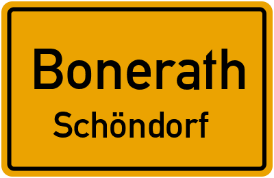 Straßenverzeichnis Bonerath Schöndorf