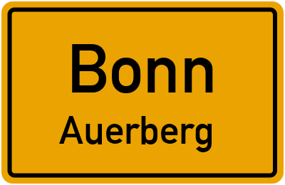 Straßenverzeichnis Bonn Auerberg