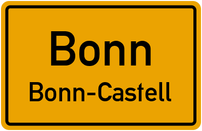 Straßenverzeichnis Bonn Bonn-Castell