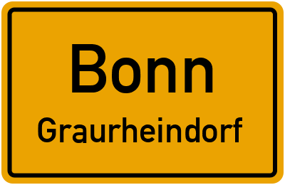 Ortsschild Bonn Graurheindorf