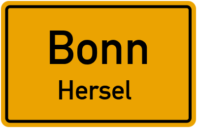 Straßenverzeichnis Bonn Hersel